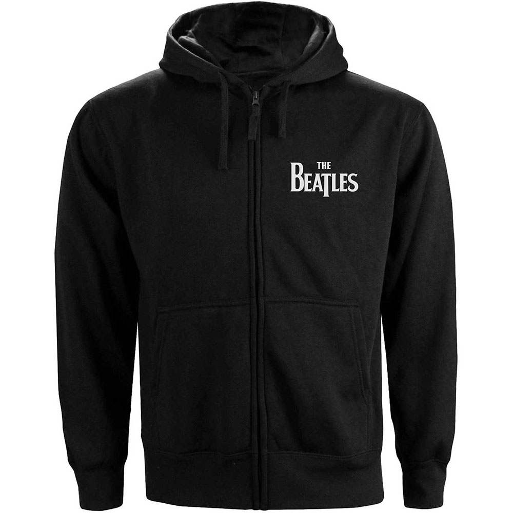 The Beatles - Drop T Logo Vest met capuchon - Zwart